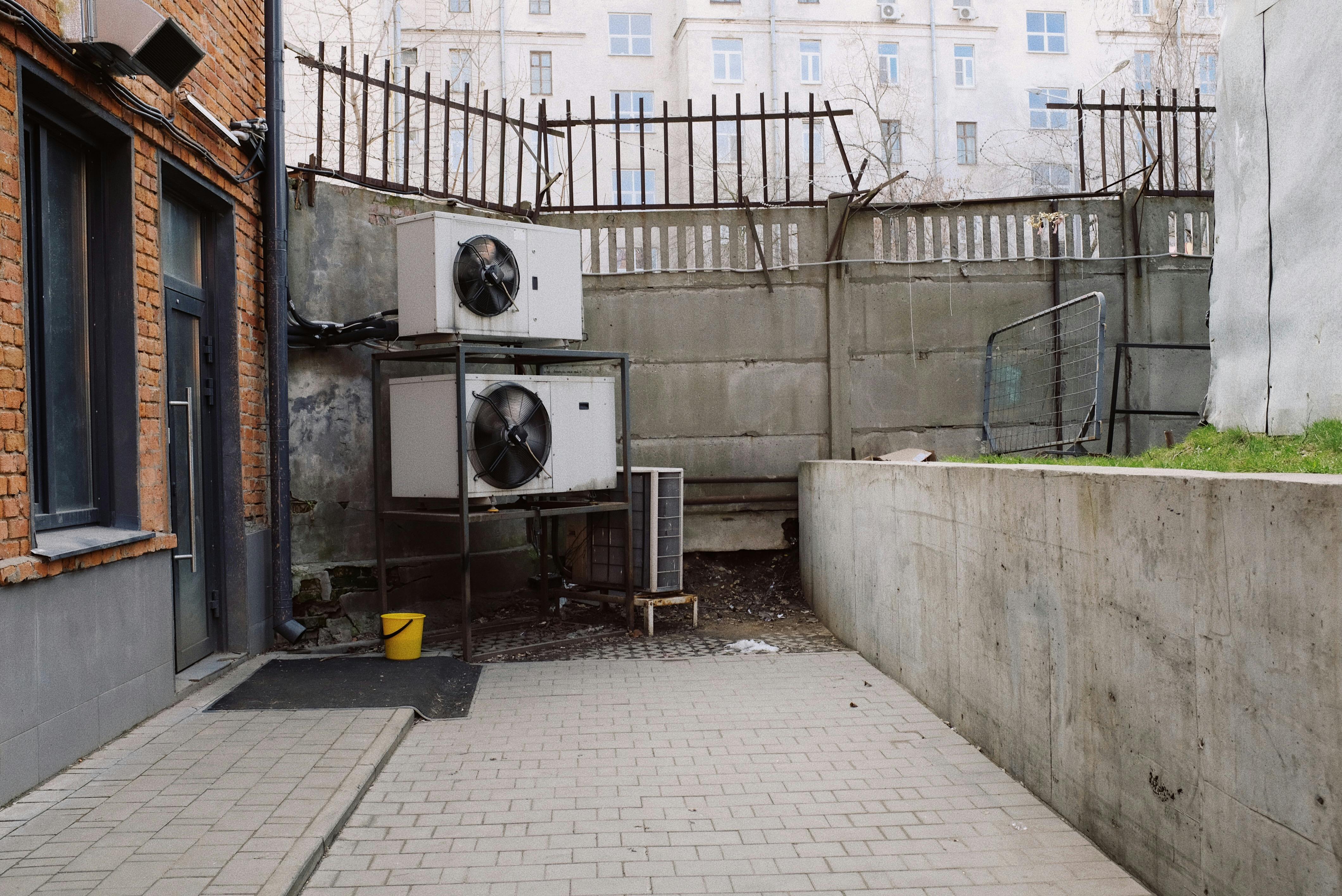 Professional HVAC installation showing multiple outdoor units in Nixa Missouri